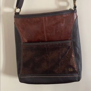 The Sak brown leather crossbody purse